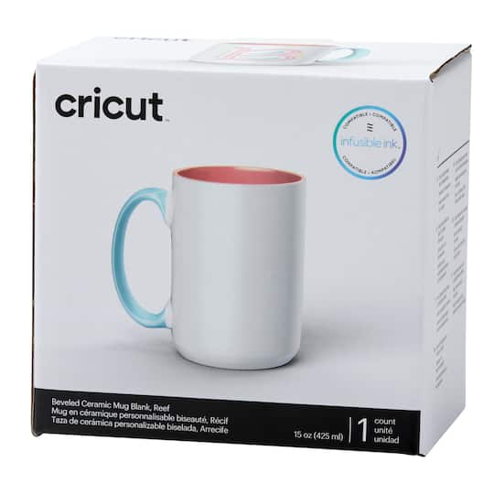 Cricut&#xAE; Blank Beveled Ceramic Mug, 15oz.